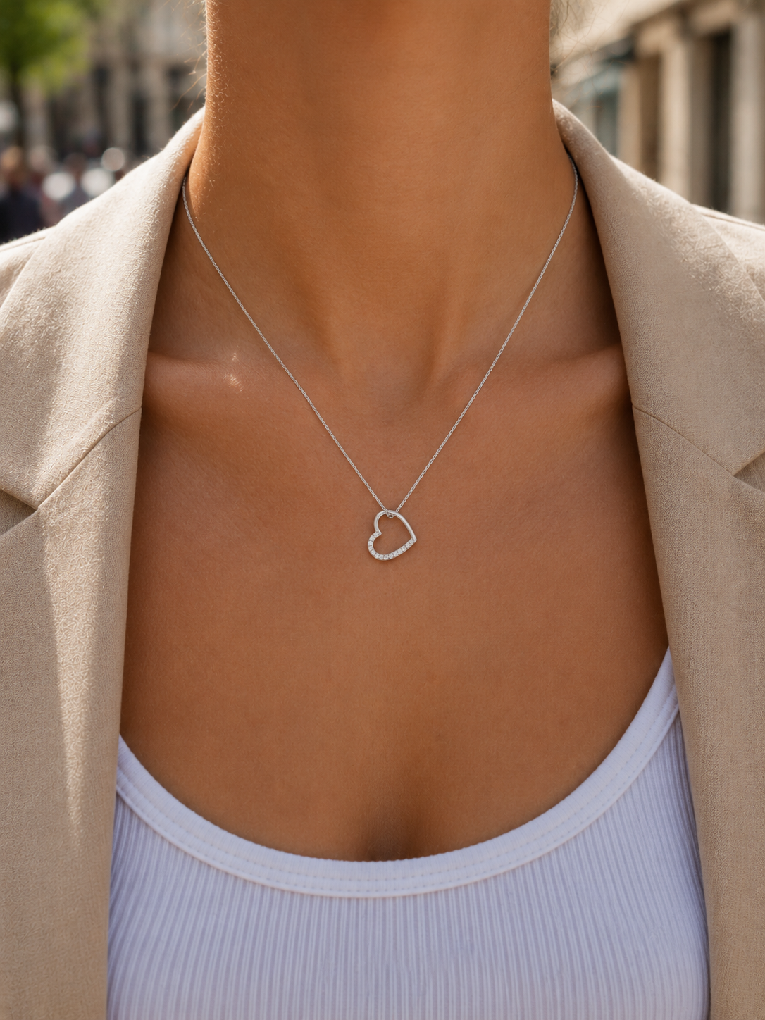 Sparkling Heart Kette