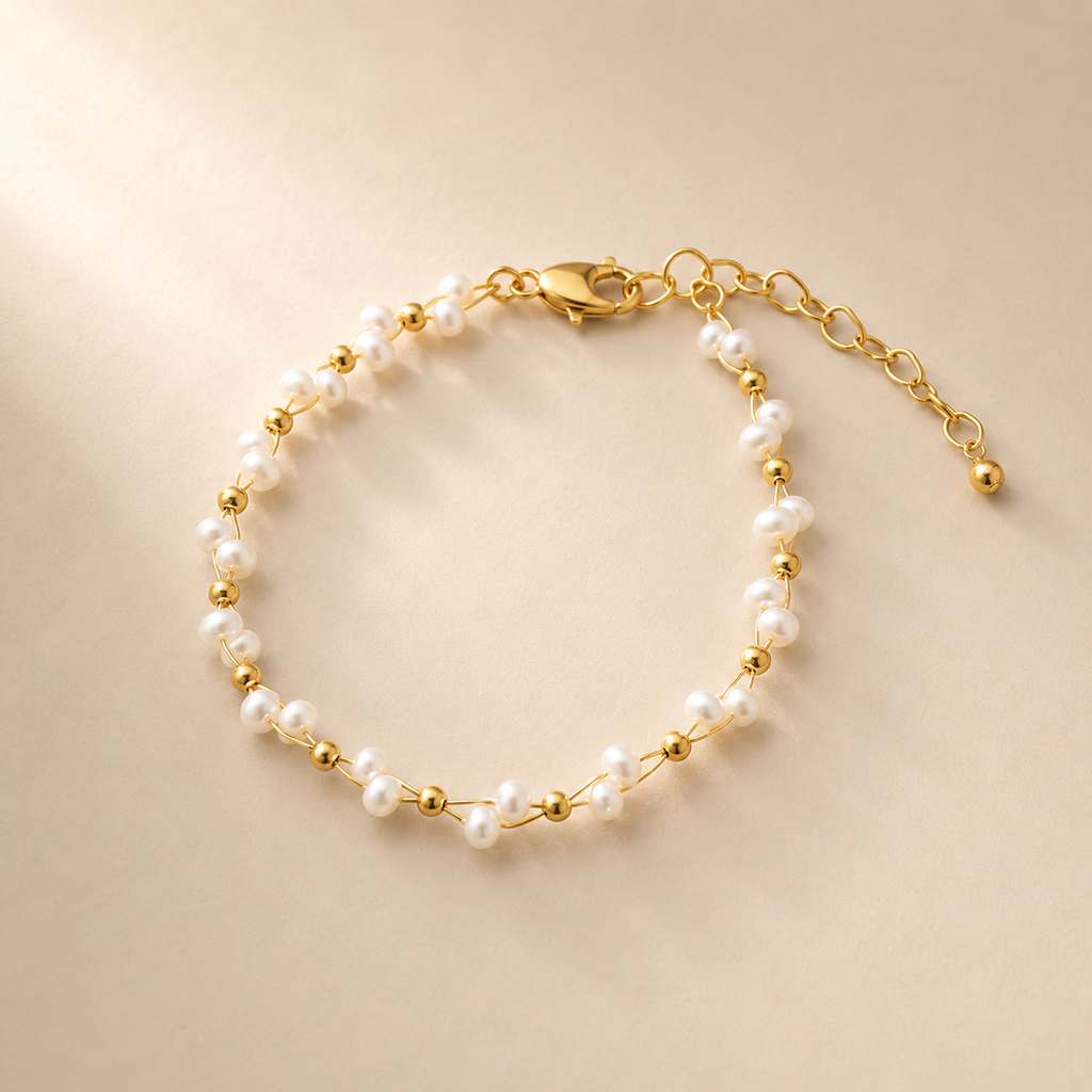 Braided Pearl Armband