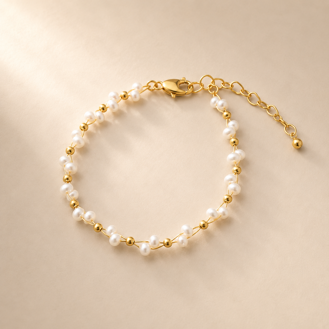Braided Pearl Armband